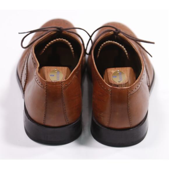 Ben Sherman Brown Wingtip Oxford Leather Dress Shoes Mens 12 main image 5